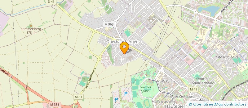 localisation de l'entreprise SOCIETE CIVILE IMMOBILIERE LA KAZABABOU  OBERHAUSBERGEN