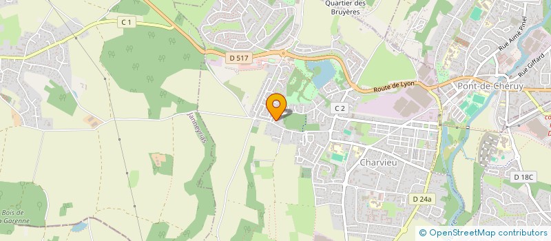 localisation de l'entreprise SOCIETE CIVILE IMMOBILIERE LA LECHERE PIERRE ADELE  CHARVIEU-CHAVAGNEUX