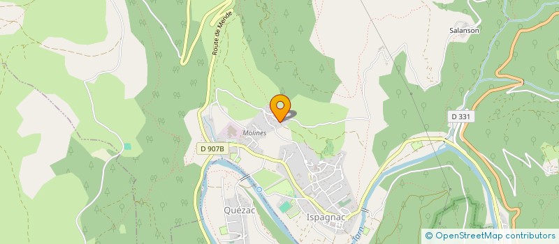 localisation de l'entreprise SOCIETE CIVILE IMMOBILIERE LA LOUTRE  ISPAGNAC