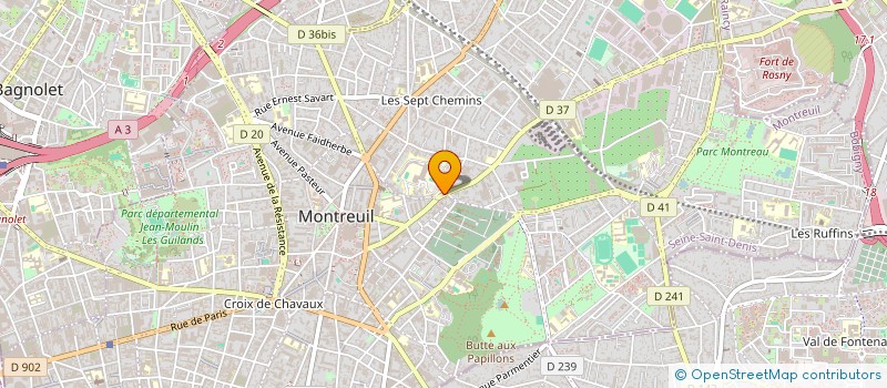 localisation de l'entreprise SOCIETE CIVILE IMMOBILIERE LA LUZ à MONTREUIL
