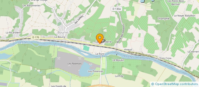 localisation de l'entreprise SOCIETE CIVILE IMMOBILIERE LA MONTHOLIENNE  FAVEROLLES-SUR-CHER