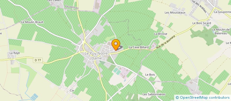 localisation de l'entreprise SOCIETE CIVILE IMMOBILIERE LA PALEINE  LE PUY-NOTRE-DAME