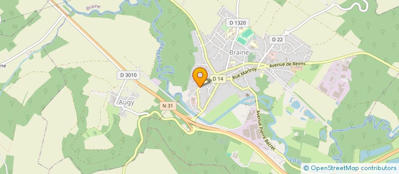 localisation de l'entreprise SOCIETE CIVILE IMMOBILIERE LA PAULINE  BRAINE