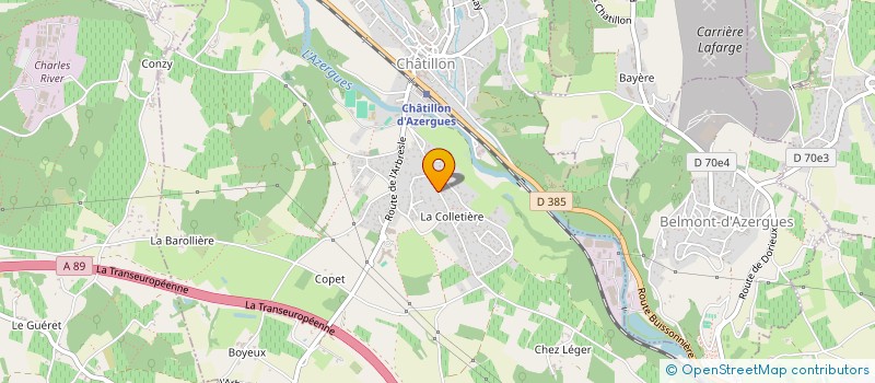 localisation de l'entreprise SOCIETE CIVILE IMMOBILIERE LA PENDINE  CHATILLON