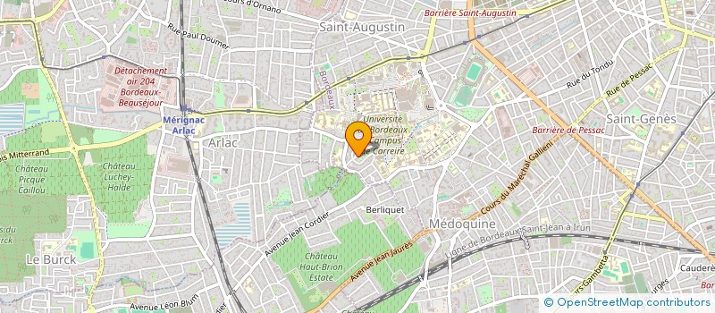 localisation de l'entreprise SOCIETE CIVILE IMMOBILIERE LA PEYRADE 1  BORDEAUX