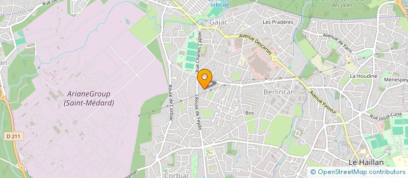 localisation de l'entreprise SOCIETE CIVILE IMMOBILIERE LA PINASSE BLEUE  SAINT-MEDARD-EN-JALLES