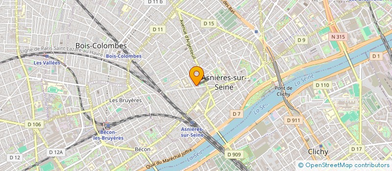 localisation de l'entreprise SOCIETE CIVILE IMMOBILIERE LA PORTE ROUGE à ASNIERES-SUR-SEINE