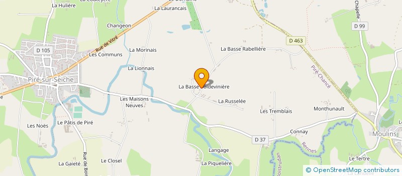 localisation de l'entreprise SOCIETE CIVILE IMMOBILIERE LA RABELIERE à PIRE-CHANCE