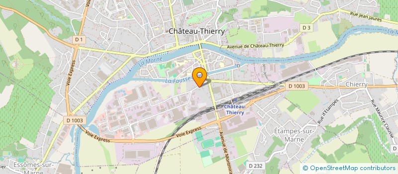 localisation de l'entreprise SOCIETE CIVILE IMMOBILIERE LA REBAISIENNE EN ABREGE SCI LA REBAISIENNE à CHATEAU-THIERRY