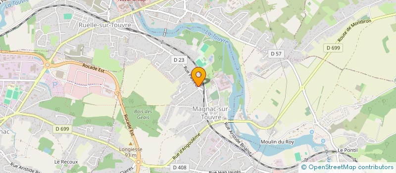 localisation de l'entreprise SOCIETE CIVILE IMMOBILIERE LA REGANE  MAGNAC-SUR-TOUVRE