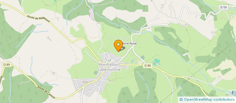 localisation de l'entreprise SOCIETE CIVILE IMMOBILIERE LA ROQUECOURBAINE  MONTREDON-LABESSONNIE