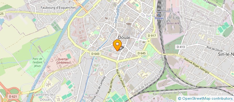 localisation de l'entreprise SOCIETE CIVILE IMMOBILIERE LA ROSE à DOUAI