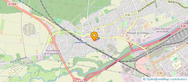 localisation de l'entreprise SOCIETE CIVILE IMMOBILIERE LA ROSERAIE  LUTTERBACH