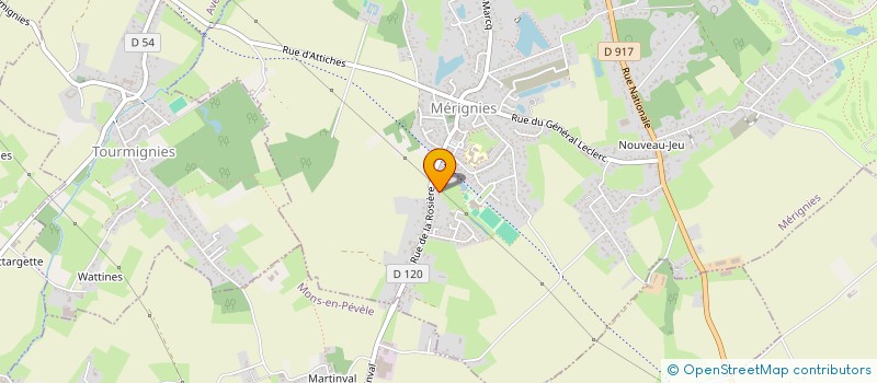 localisation de l'entreprise SOCIETE CIVILE IMMOBILIERE LA ROSIERE à MERIGNIES