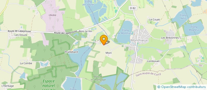 localisation de l'entreprise SOCIETE CIVILE IMMOBILIERE LA SABLIERE  MONTHIEUX