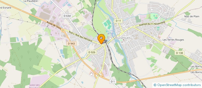 localisation de l'entreprise SOCIETE CIVILE IMMOBILIERE LA SOMMELLERIE à BUZANCAIS