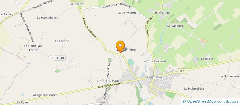 localisation de l'entreprise SOCIETE CIVILE IMMOBILIERE LA TISONNIERE  HAMBYE