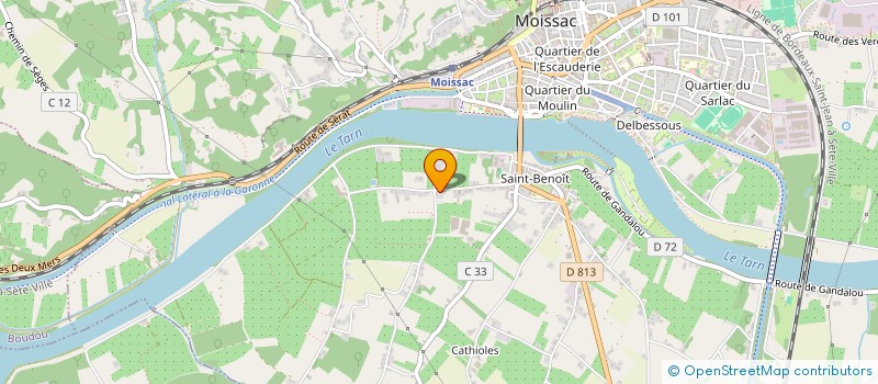 localisation de l'entreprise SOCIETE CIVILE IMMOBILIERE LA TOUR DE BELINE  MOISSAC