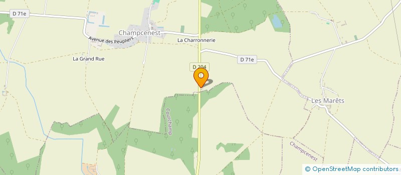 localisation de l'entreprise SOCIETE CIVILE IMMOBILIERE LA TUILERIE SAINT JACQUES  CHAMPCENEST