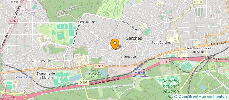 localisation de l'entreprise SOCIETE CIVILE IMMOBILIERE 'LA VALATTE' à GARCHES