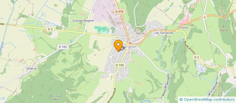 localisation de l'entreprise SOCIETE CIVILE IMMOBILIERE LA VALETTE  ORGELET