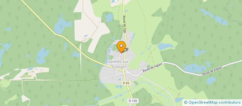 localisation de l'entreprise SOCIETE CIVILE IMMOBILIERE LA VALLEE à VANNES-SUR-COSSON