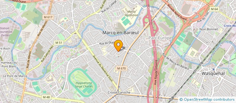 localisation de l'entreprise SOCIETE CIVILE IMMOBILIERE LACASCADE à MARCQ-EN-BARŒUL