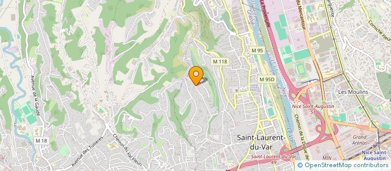 localisation de l'entreprise SOCIETE CIVILE IMMOBILIERE LADACA IMMOBILIER  SAINT-LAURENT-DU-VAR