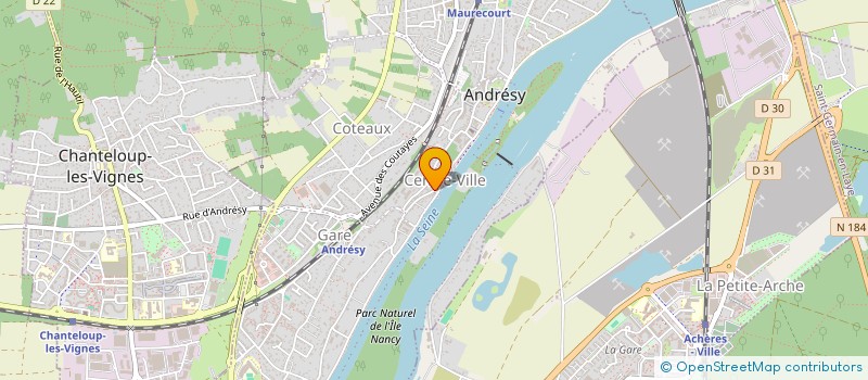 localisation de l'entreprise SOCIETE CIVILE IMMOBILIERE LAELO  CHANTELOUP-LES-VIGNES