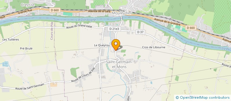 localisation de l'entreprise SOCIETE CIVILE IMMOBILIERE LAFONT-LEBLOND  ST-GERMAIN-ET-MONS