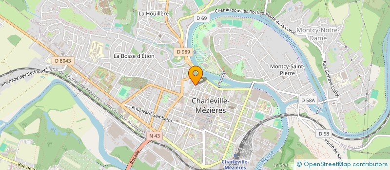 localisation de l'entreprise SOCIETE CIVILE IMMOBILIERE LAK à CHARLEVILLE-MEZIERES