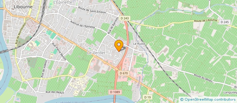 localisation de l'entreprise SOCIETE CIVILE IMMOBILIERE LALLET  LIBOURNE