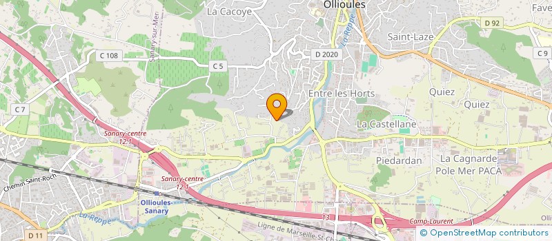 localisation de l'entreprise SOCIETE CIVILE IMMOBILIERE LAMOUREUX  OLLIOULES