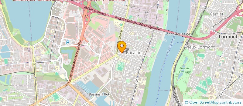 localisation de l'entreprise SOCIETE CIVILE IMMOBILIERE LANDOLFI  BORDEAUX