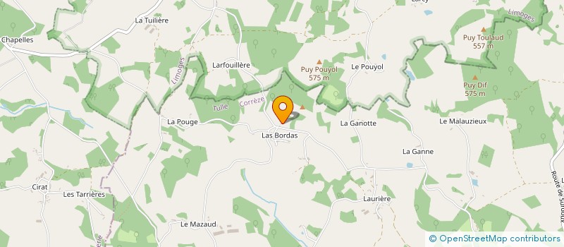 localisation de l'entreprise SOCIETE CIVILE IMMOBILIERE LAS BORDAS  MEILHARDS