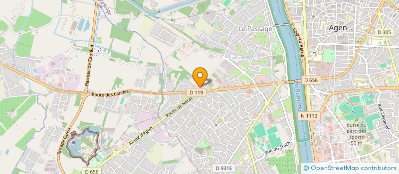 localisation de l'entreprise SOCIETE CIVILE IMMOBILIERE LASCLOTTES  LE PASSAGE