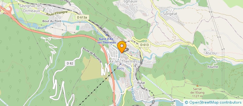 localisation de l'entreprise SOCIETE CIVILE IMMOBILIERE LASSIGNARDIE-GRIMAUD à AX-LES-THERMES
