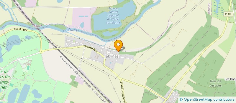 localisation de l'entreprise SOCIETE CIVILE IMMOBILIERE LASVIGNES-THIERY ET PAR ABREVIATION SCI L-T  JABLINES