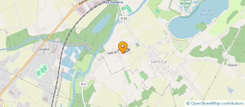 localisation de l'entreprise SOCIETE CIVILE IMMOBILIERE LAUGE 86  BEAUMONT SAINT-CYR