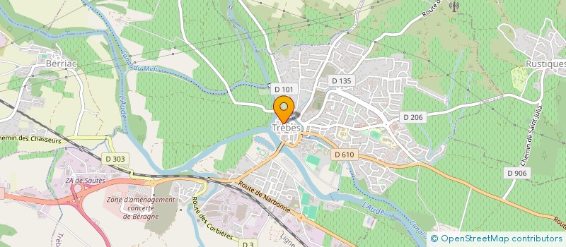 localisation de l'entreprise SOCIETE CIVILE IMMOBILIERE LAURE - MINERVOIS  TREBES