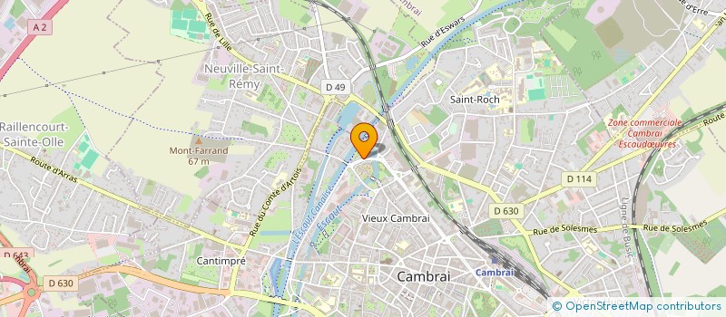 localisation de l'entreprise SOCIETE CIVILE IMMOBILIERE LAURETTE à CAMBRAI