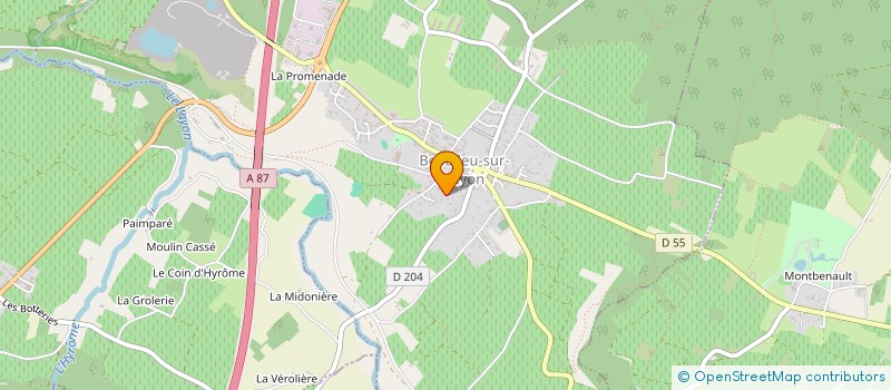 localisation de l'entreprise SOCIETE CIVILE IMMOBILIERE LAUZIERE DU MOTTET  BEAULIEU-SUR-LAYON