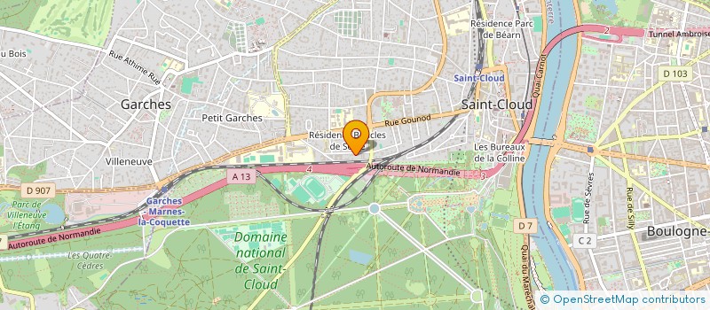 localisation de l'entreprise SOCIETE CIVILE IMMOBILIERE LAVAL à SAINT-CLOUD