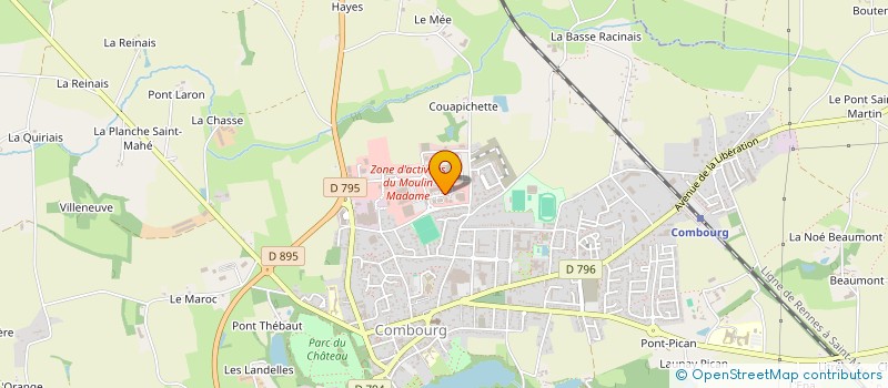 localisation de l'entreprise SOCIETE CIVILE IMMOBILIERE LBHM  COMBOURG