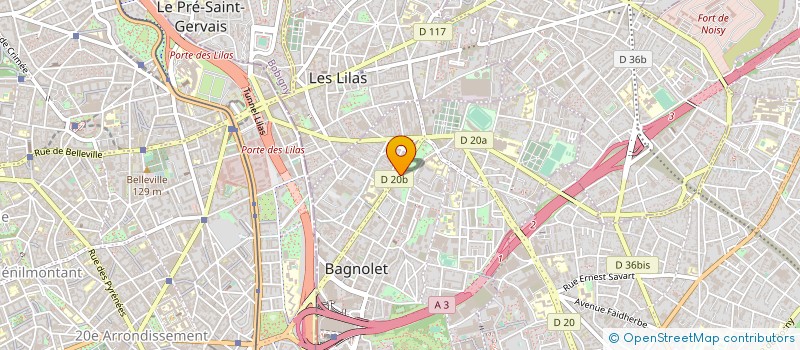 localisation de l'entreprise SOCIETE CIVILE IMMOBILIERE LBMG à BAGNOLET