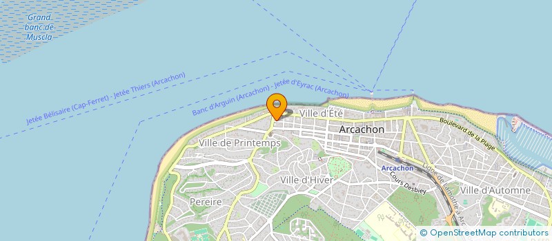 localisation de l'entreprise SOCIETE CIVILE IMMOBILIERE LCT  ARCACHON