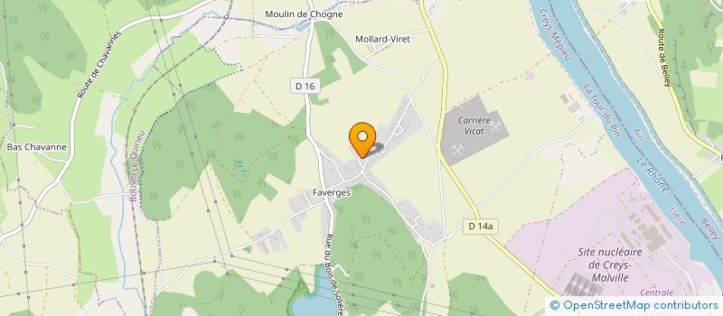 localisation de l'entreprise SOCIETE CIVILE IMMOBILIERE LE BES  CREYS-MEPIEU