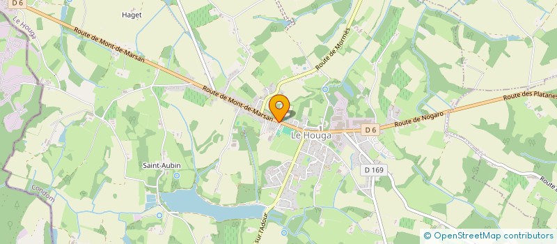 localisation de l'entreprise SOCIETE CIVILE IMMOBILIERE LE BOSQUET  LE HOUGA