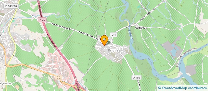 localisation de l'entreprise SOCIETE CIVILE IMMOBILIERE LE BOUSQUET  BRIGNAC