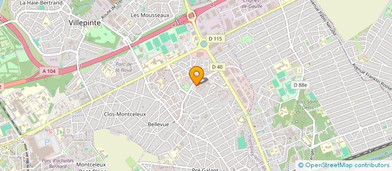 localisation de l'entreprise SOCIETE CIVILE IMMOBILIERE LE CACHYMAN ROUGE à VILLEPINTE